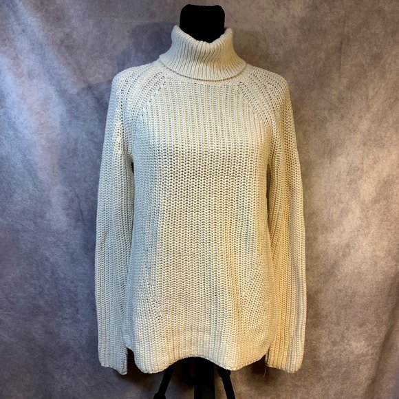 Goodthreads Cotton Shaker Stitch Turtleneck Sweater - Picture 1 of 9
